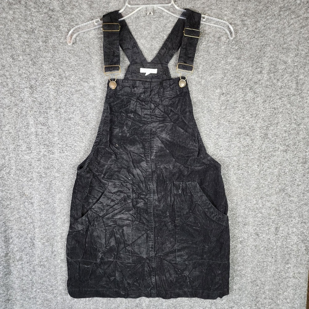 Copper Key Jumper Dress Womens XS CJ7667CDYB Black Corduroy Overall EUC